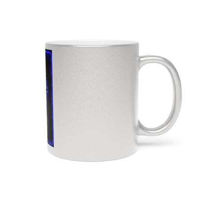 Blue Cross Metallic Mug (Silver\Gold) - S-Mart Shop Smart Treasures