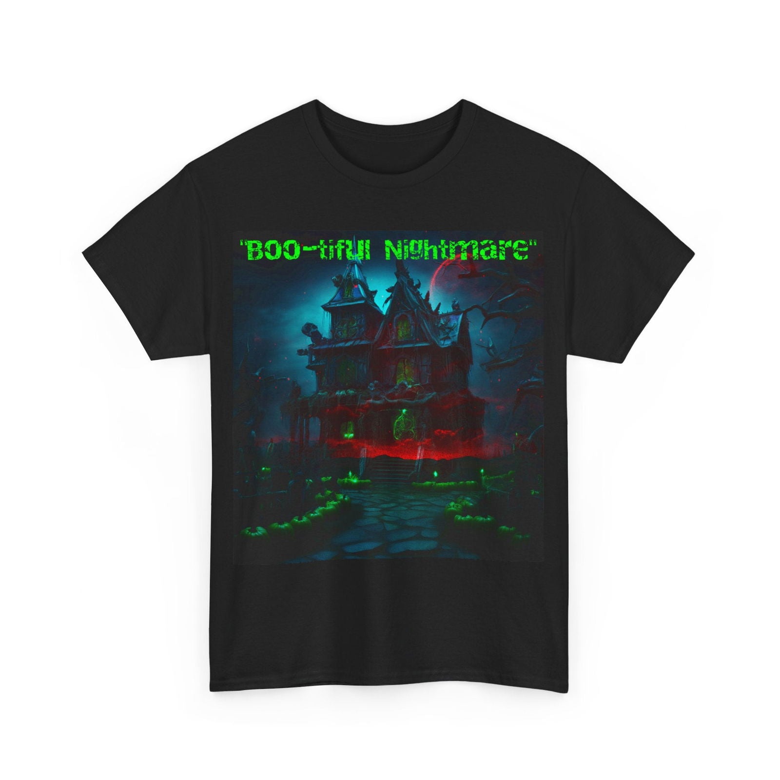 Boo Tiful Nightmare Unisex Heavy Cotton Tee - S-Mart Shop Smart Treasures