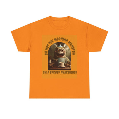 Brewed Awakening Unisex Heavy Cotton Tee - S-Mart Shop Smart Treasures