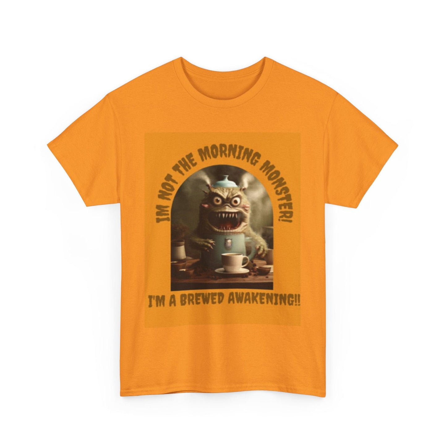Brewed Awakening Unisex Heavy Cotton Tee - S-Mart Shop Smart Treasures