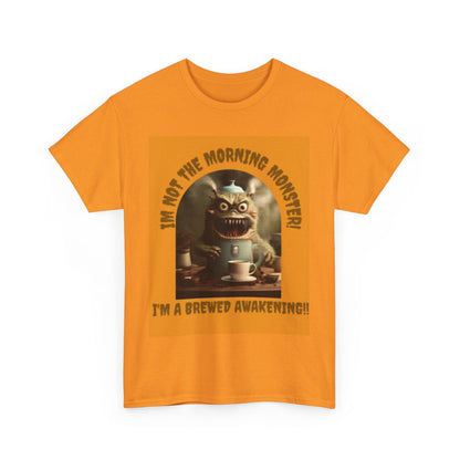 Brewed Awakening Unisex Heavy Cotton Tee - S-Mart Shop Smart Treasures