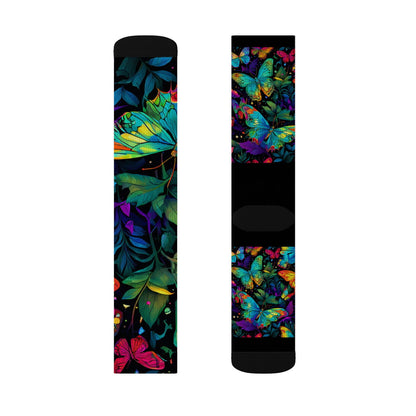 Butterfly Illumination Sublimation Socks - S-Mart Shop Smart Treasures