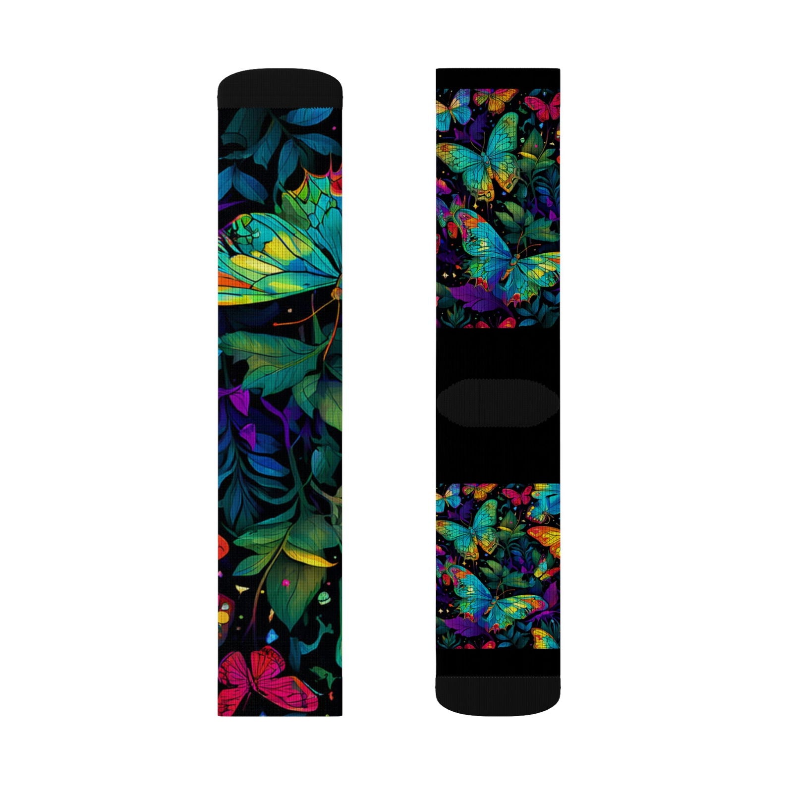 Butterfly Illumination Sublimation Socks - S-Mart Shop Smart Treasures