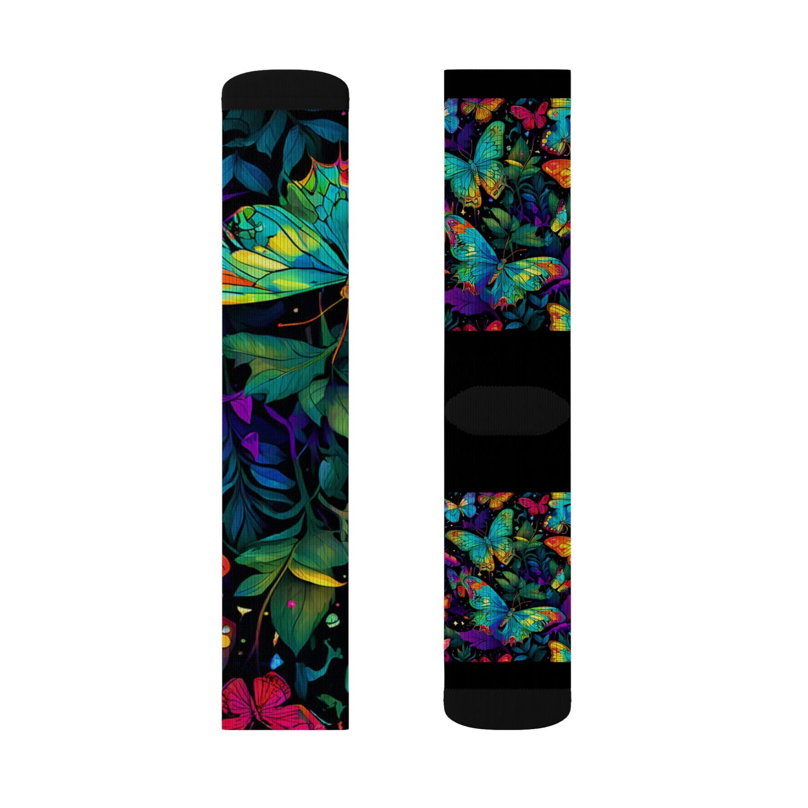 Butterfly Illumination Sublimation Socks - S-Mart Shop Smart Treasures