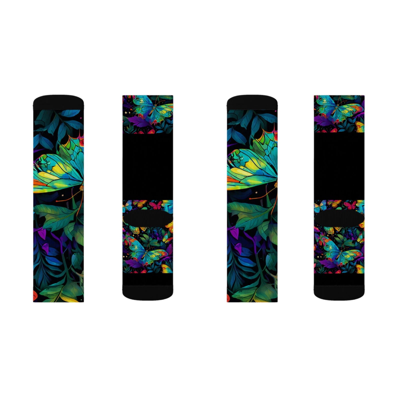 Butterfly Illumination Sublimation Socks - S-Mart Shop Smart Treasures