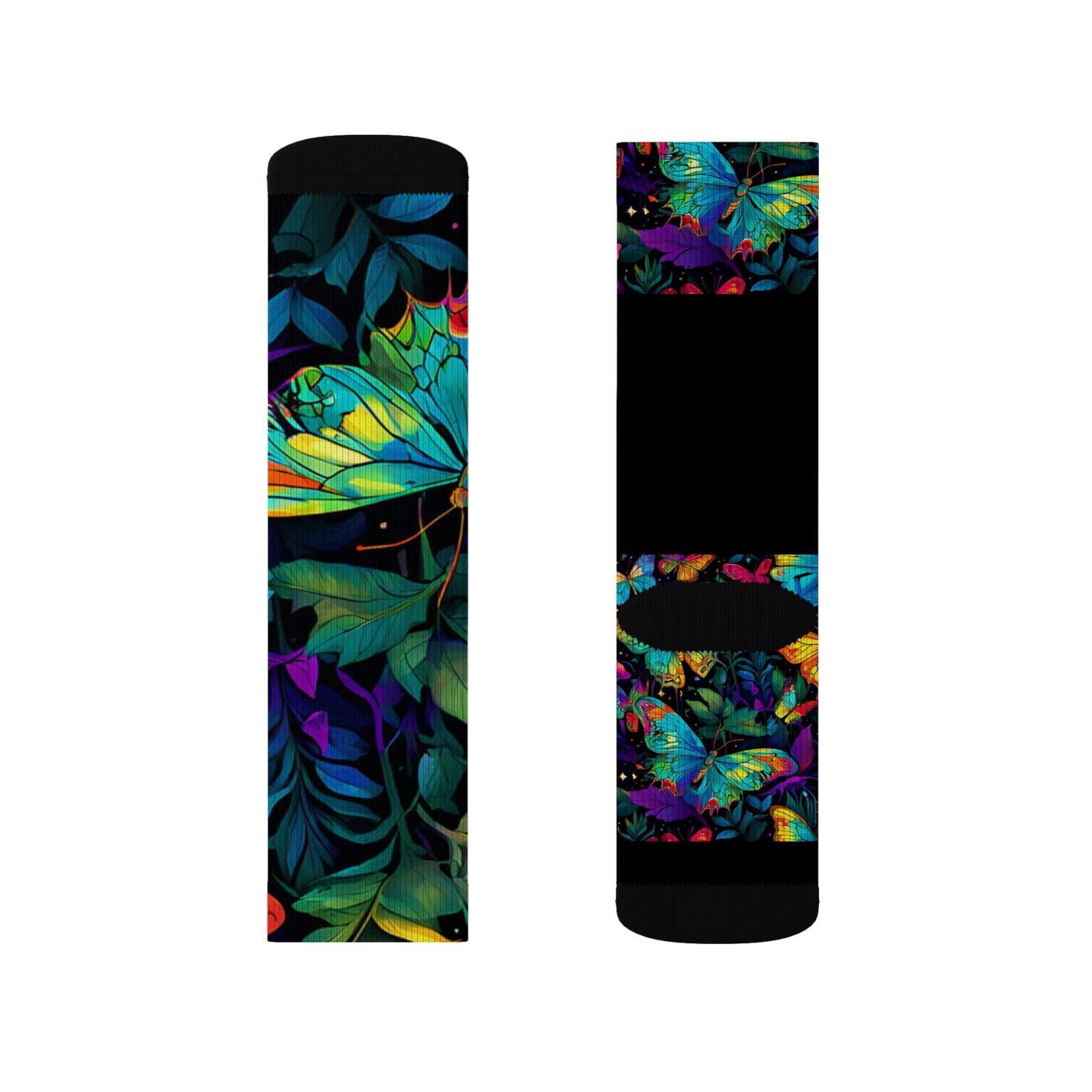 Butterfly Illumination Sublimation Socks - S-Mart Shop Smart Treasures