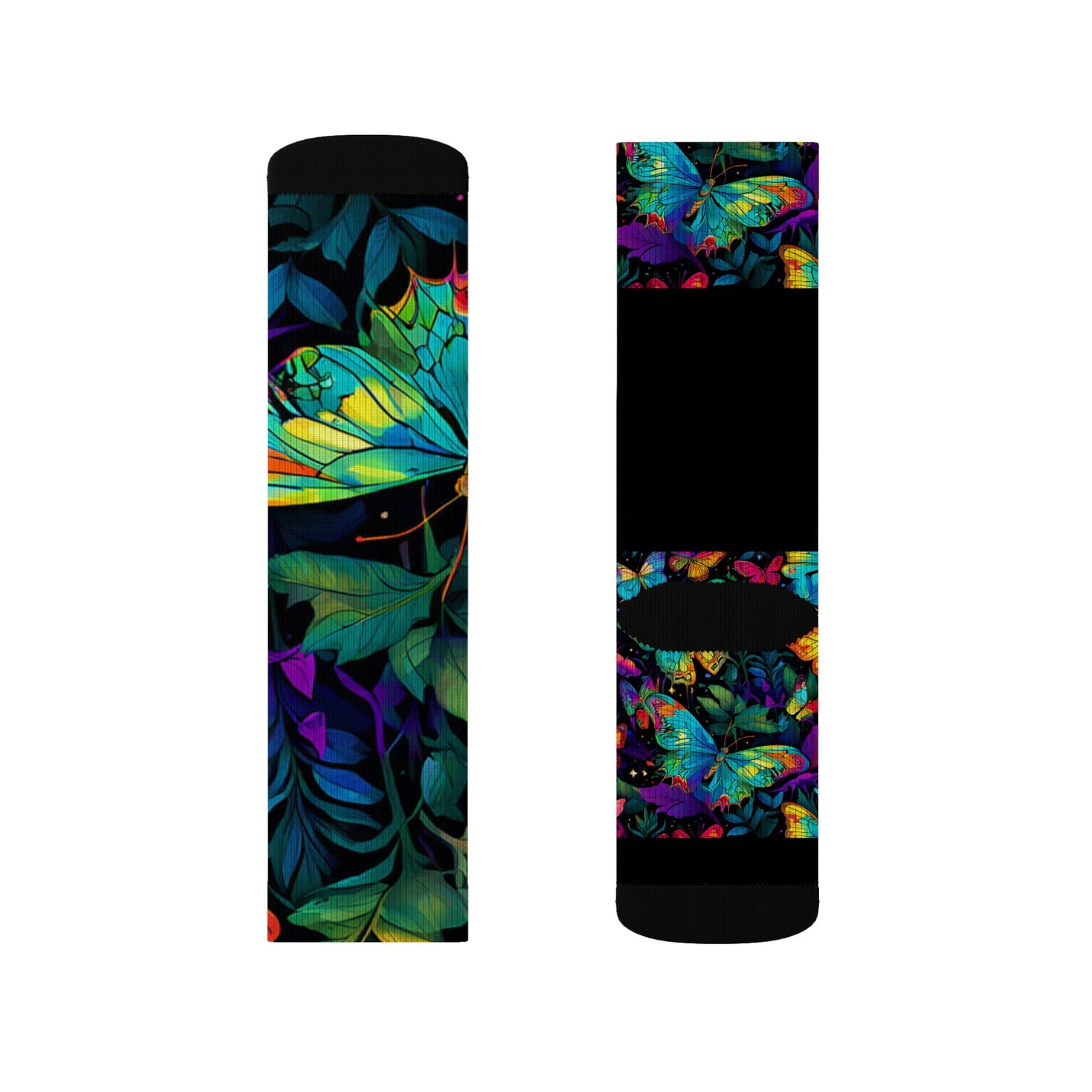 Butterfly Illumination Sublimation Socks - S-Mart Shop Smart Treasures