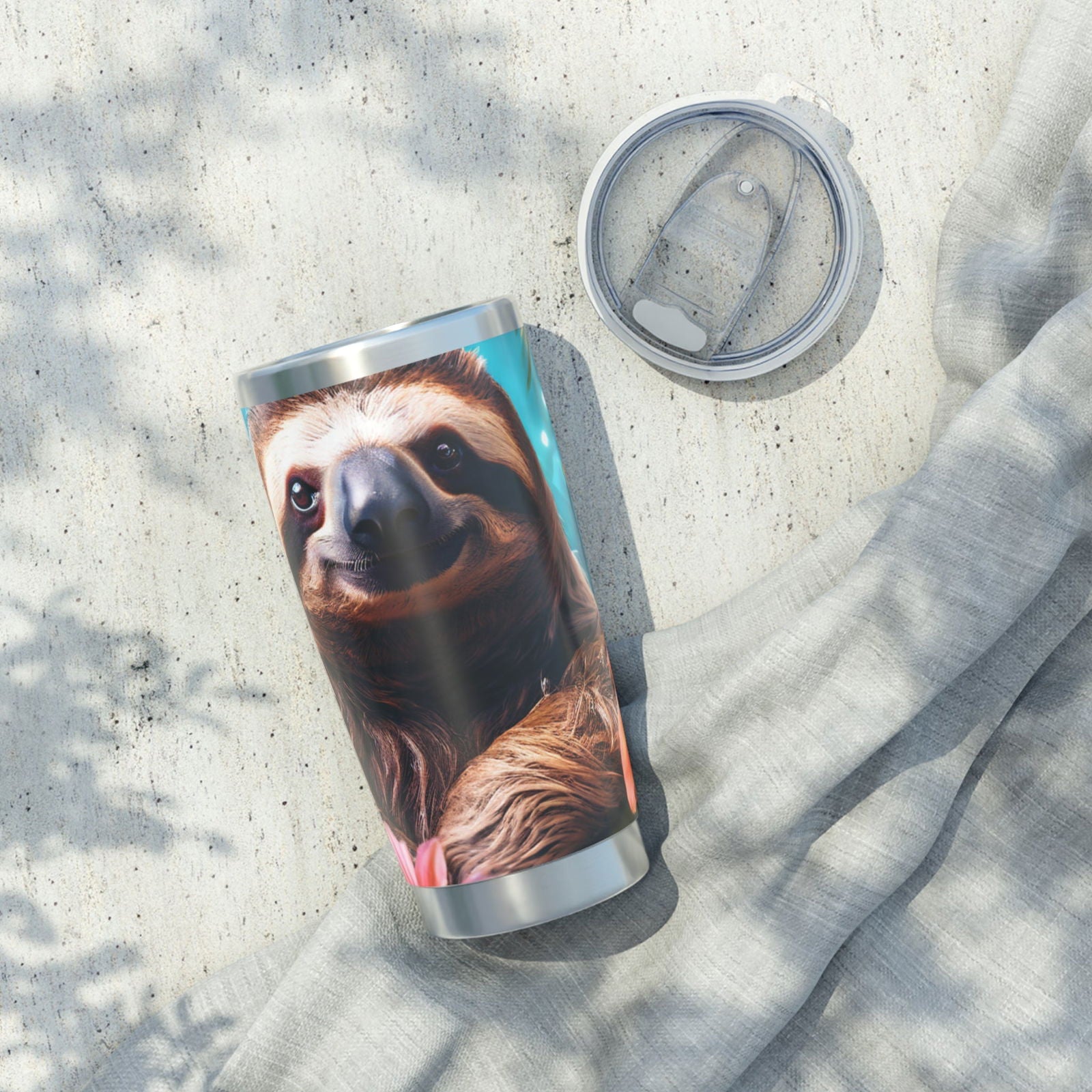 Cute Happy Sloth Vagabond 20oz Tumbler - S-Mart Shop Smart Treasures