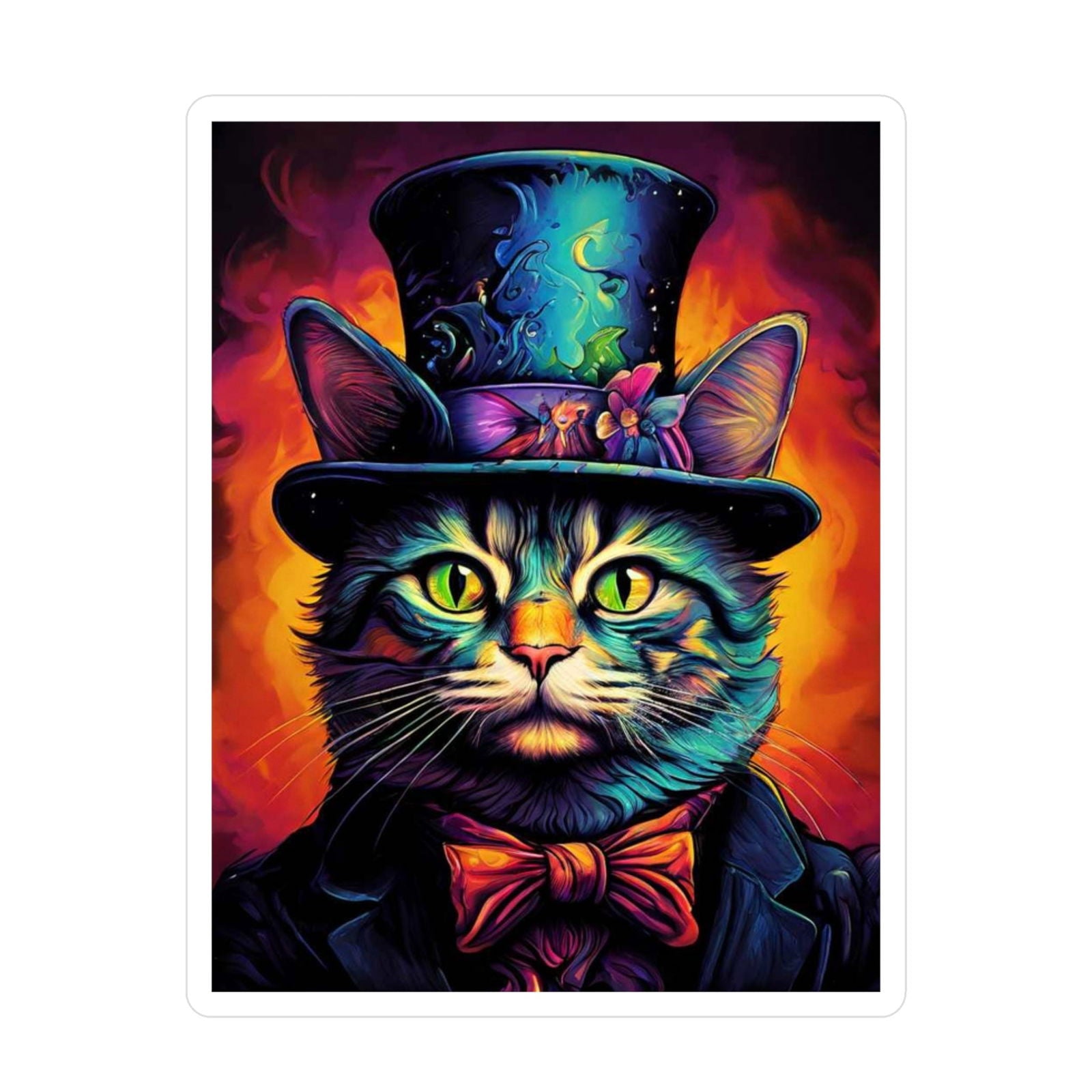 Dapper Cat Kiss-Cut Vinyl Decals - S-Mart Shop Smart Treasures