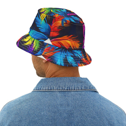 Dark Palm Bucket Hat (AOP) - S-Mart Shop Smart Treasures