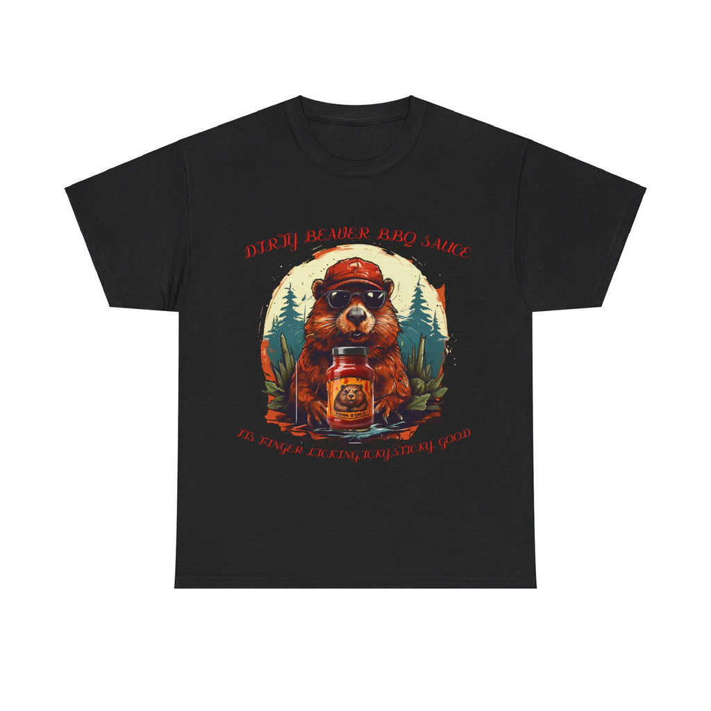 Dirty Beaver BBQ Sauce Unisex Heavy Cotton Tee - S-Mart Shop Smart Treasures