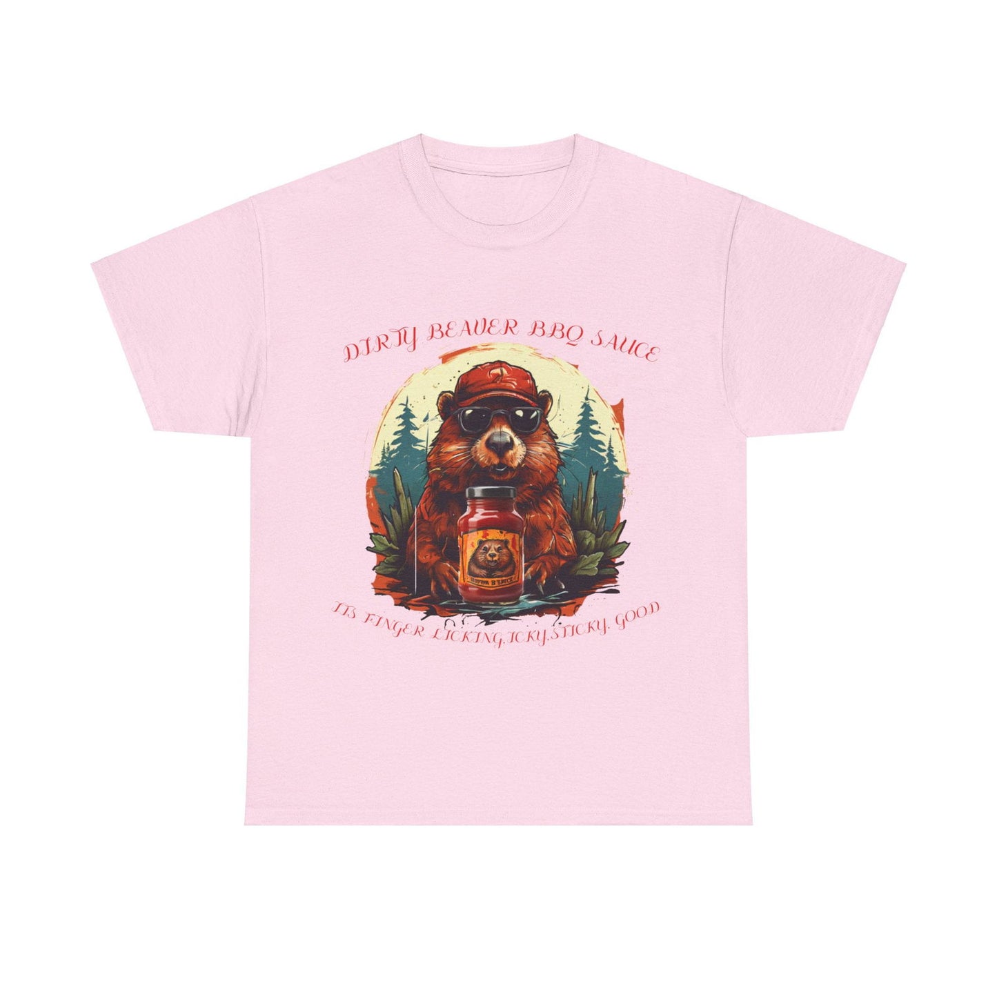 Dirty Beaver BBQ Sauce Unisex Heavy Cotton Tee - S-Mart Shop Smart Treasures