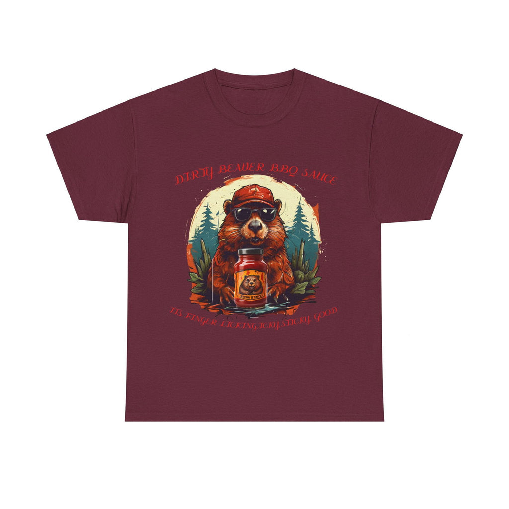 Dirty Beaver BBQ Sauce Unisex Heavy Cotton Tee - S-Mart Shop Smart Treasures