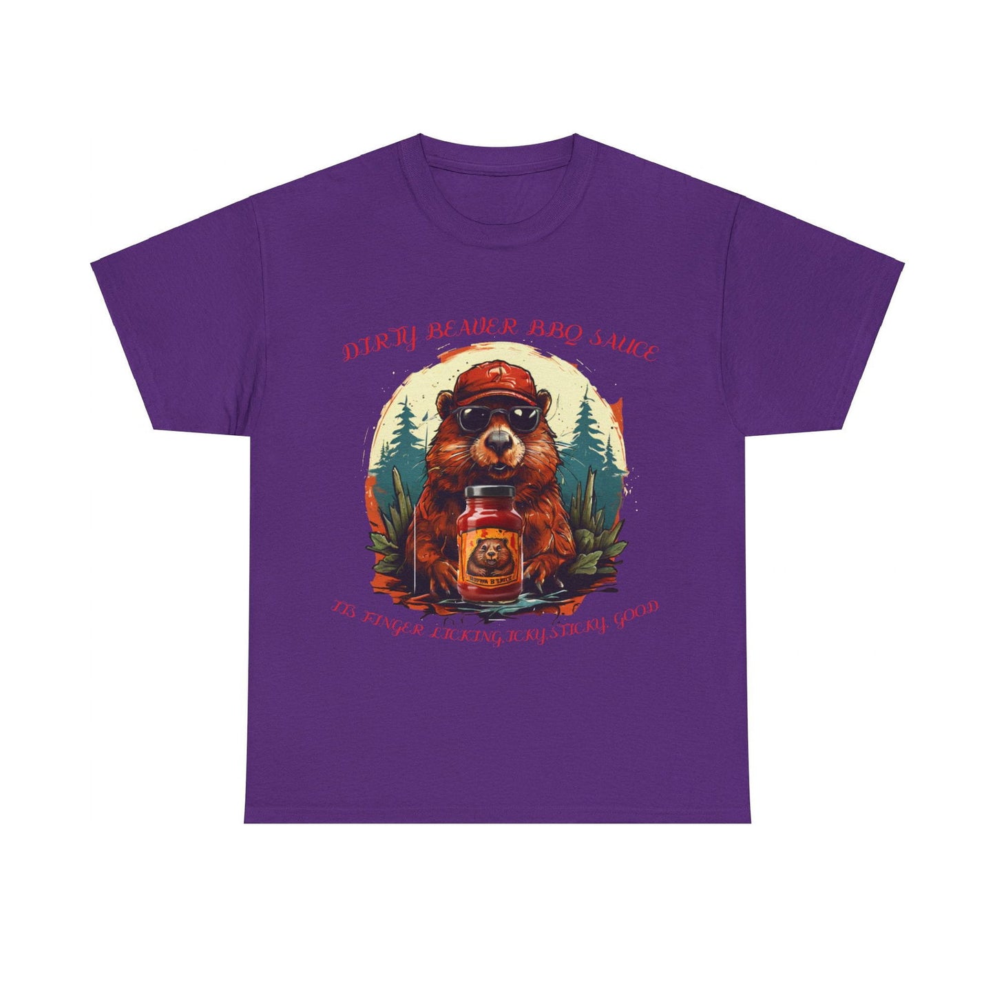 Dirty Beaver BBQ Sauce Unisex Heavy Cotton Tee - S-Mart Shop Smart Treasures