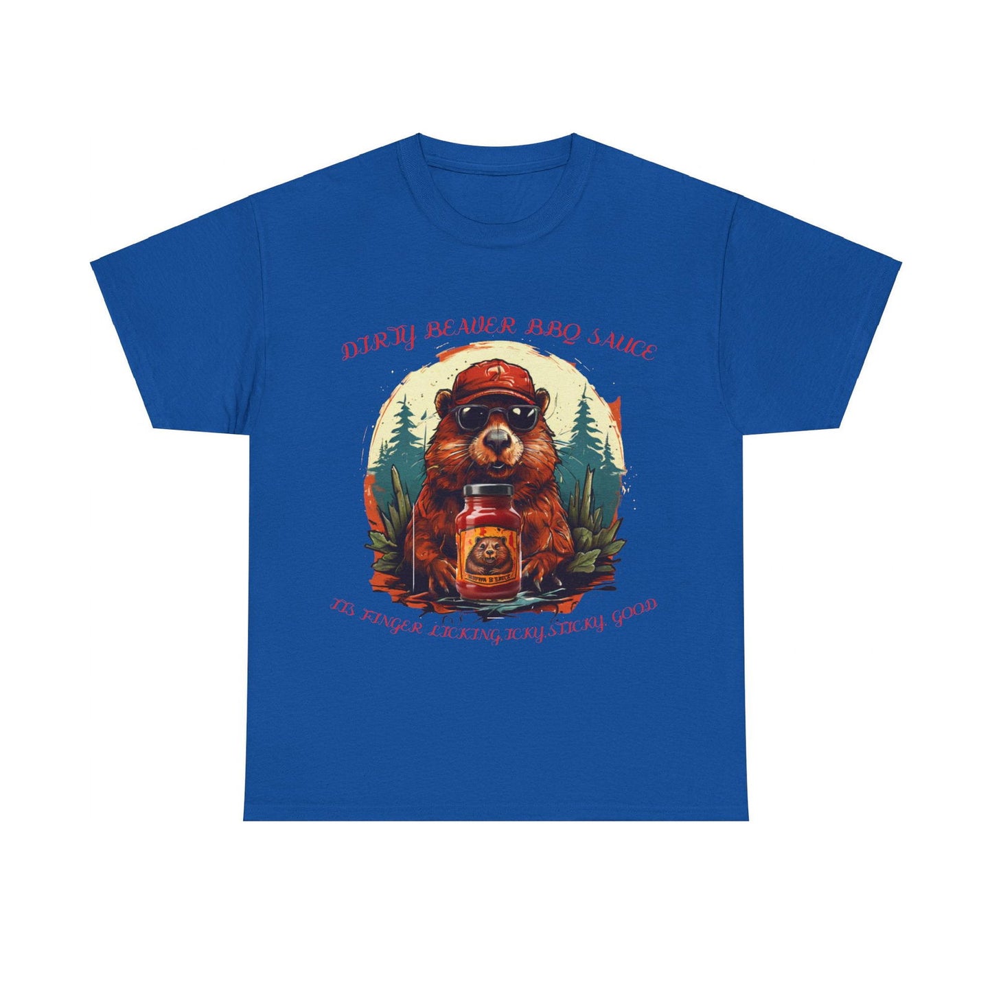Dirty Beaver BBQ Sauce Unisex Heavy Cotton Tee - S-Mart Shop Smart Treasures