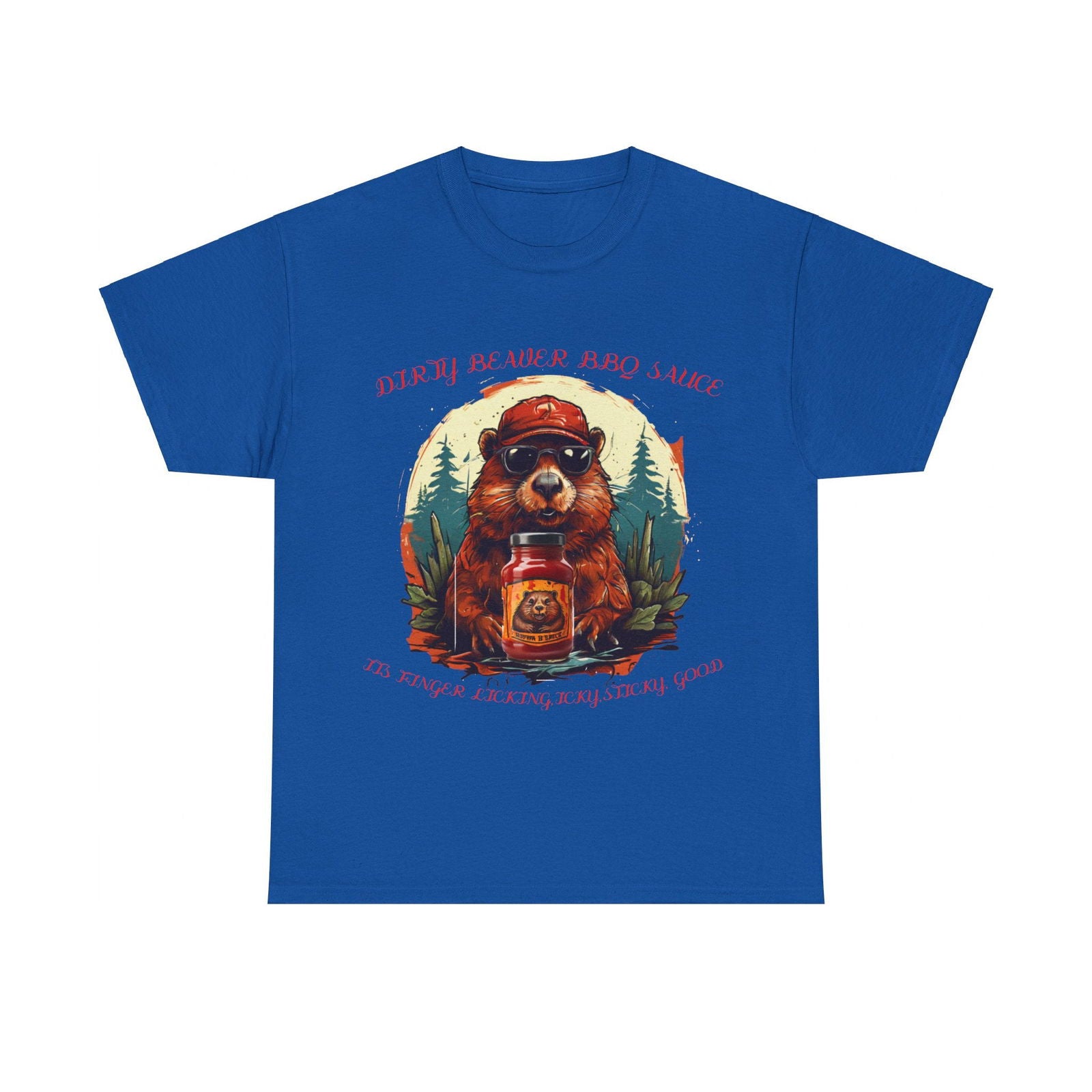Dirty Beaver BBQ Sauce Unisex Heavy Cotton Tee - S-Mart Shop Smart Treasures