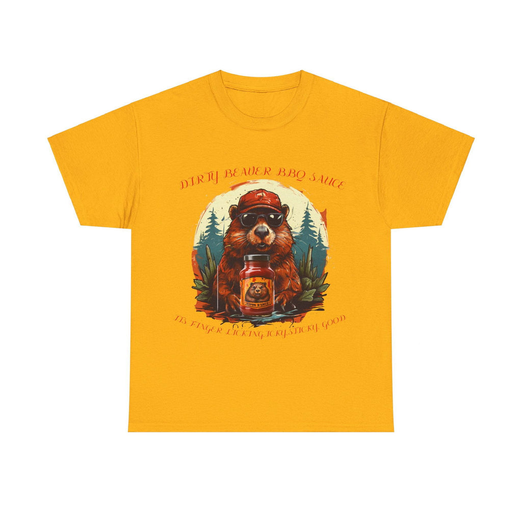 Dirty Beaver BBQ Sauce Unisex Heavy Cotton Tee - S-Mart Shop Smart Treasures