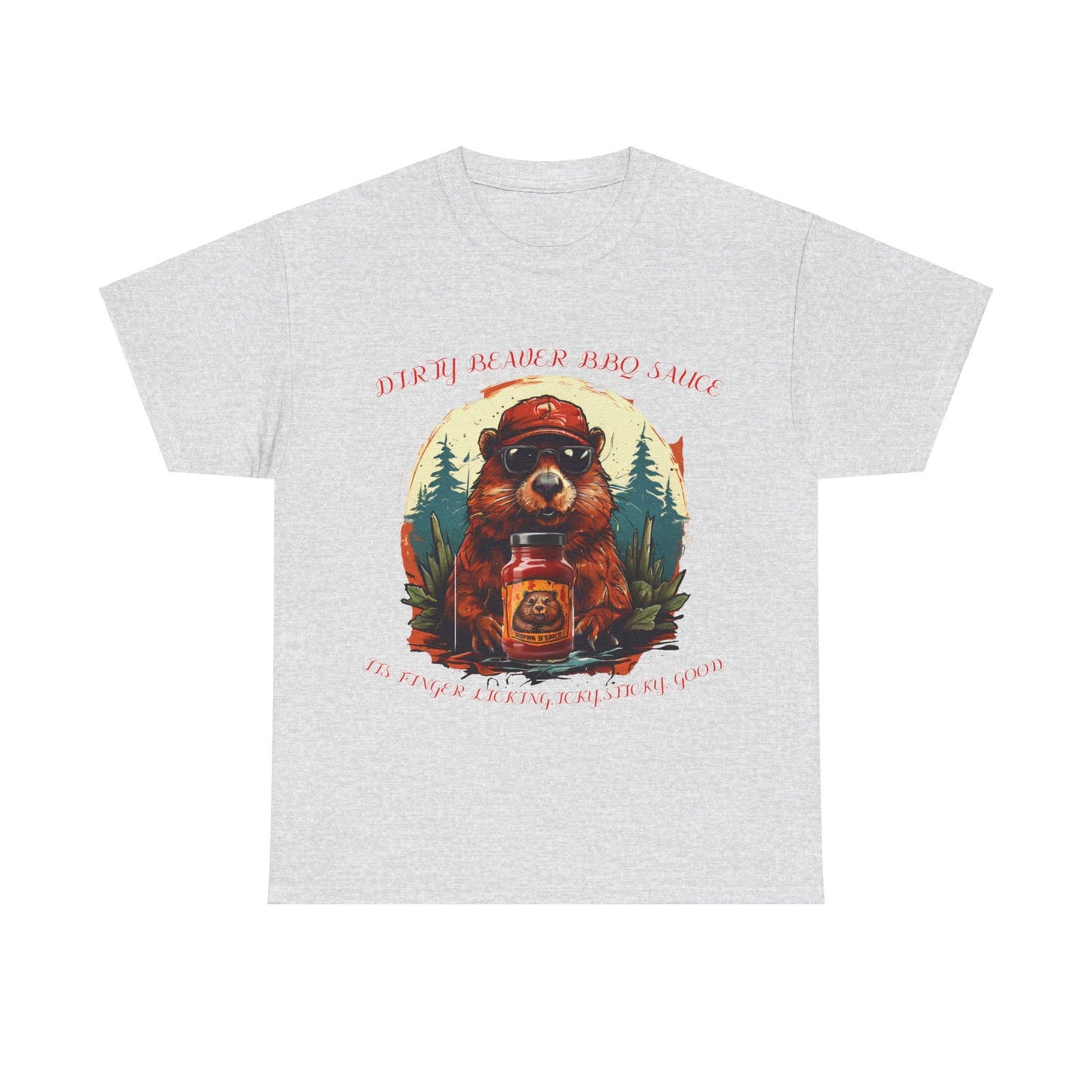 Dirty Beaver BBQ Sauce Unisex Heavy Cotton Tee - S-Mart Shop Smart Treasures