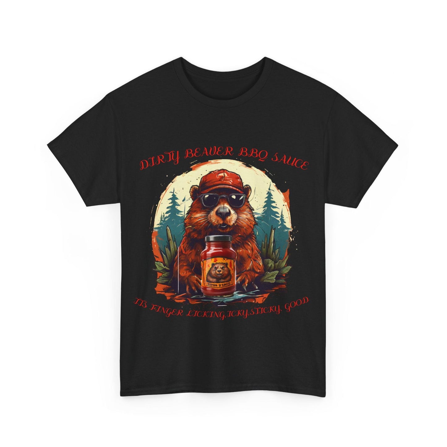 Dirty Beaver BBQ Sauce Unisex Heavy Cotton Tee - S-Mart Shop Smart Treasures
