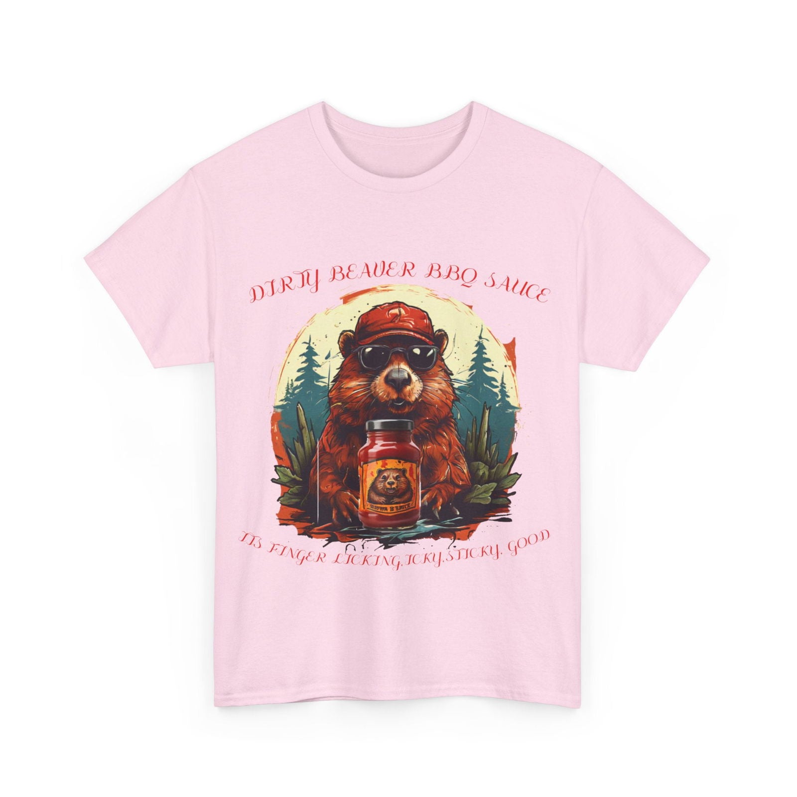 Dirty Beaver BBQ Sauce Unisex Heavy Cotton Tee - S-Mart Shop Smart Treasures