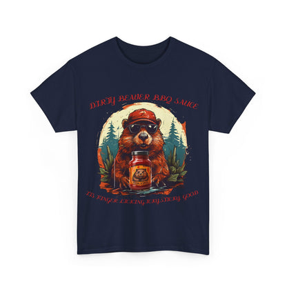 Dirty Beaver BBQ Sauce Unisex Heavy Cotton Tee - S-Mart Shop Smart Treasures