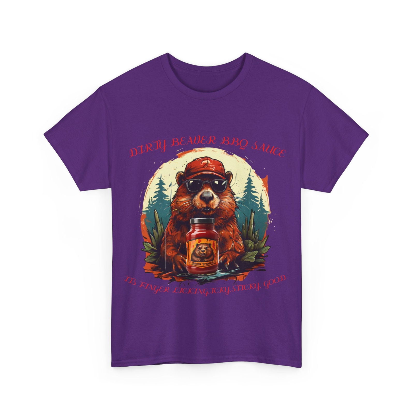 Dirty Beaver BBQ Sauce Unisex Heavy Cotton Tee - S-Mart Shop Smart Treasures