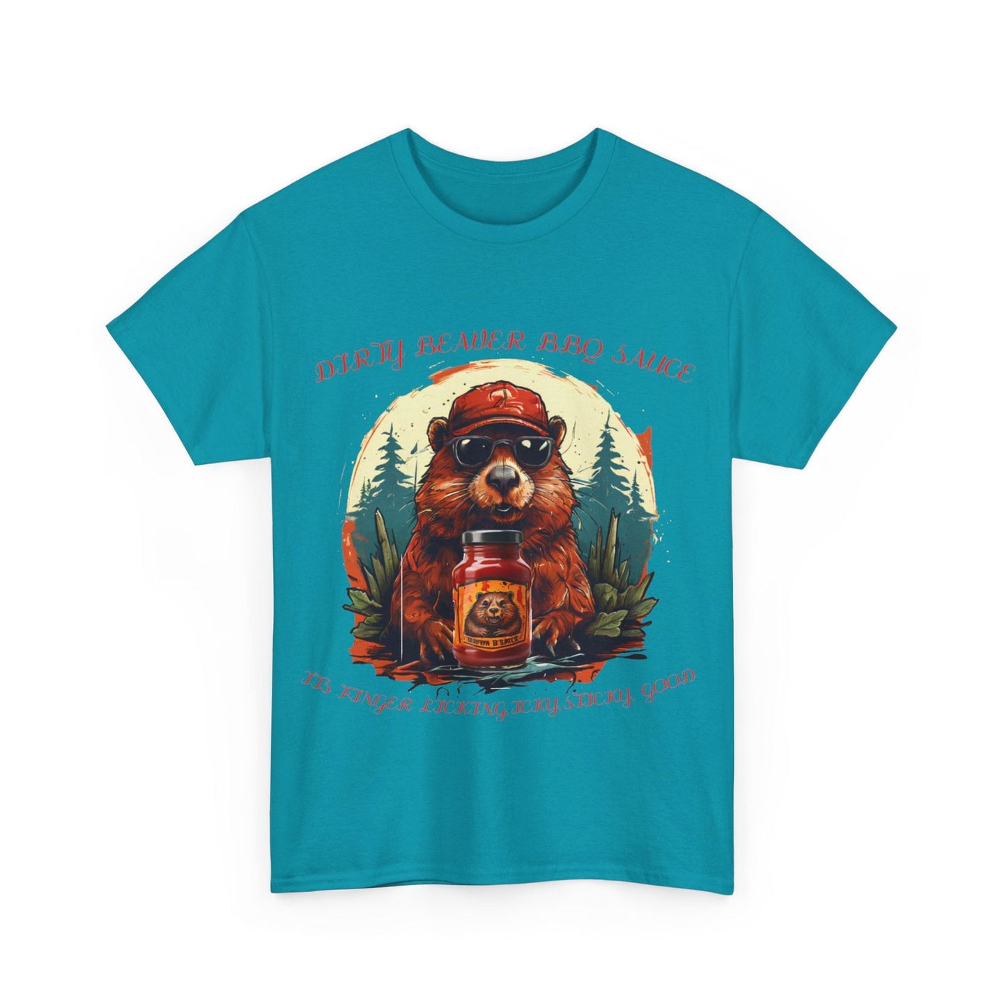 Dirty Beaver BBQ Sauce Unisex Heavy Cotton Tee - S-Mart Shop Smart Treasures