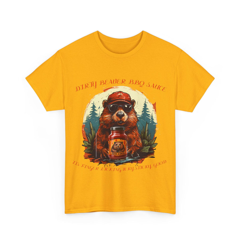 Dirty Beaver BBQ Sauce Unisex Heavy Cotton Tee - S-Mart Shop Smart Treasures