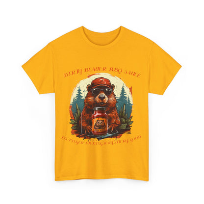 Dirty Beaver BBQ Sauce Unisex Heavy Cotton Tee - S-Mart Shop Smart Treasures