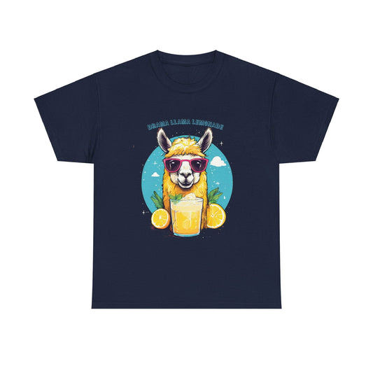 Drama Llama Lemonade Unisex Heavy Cotton Tee - S-Mart Shop Smart Treasures