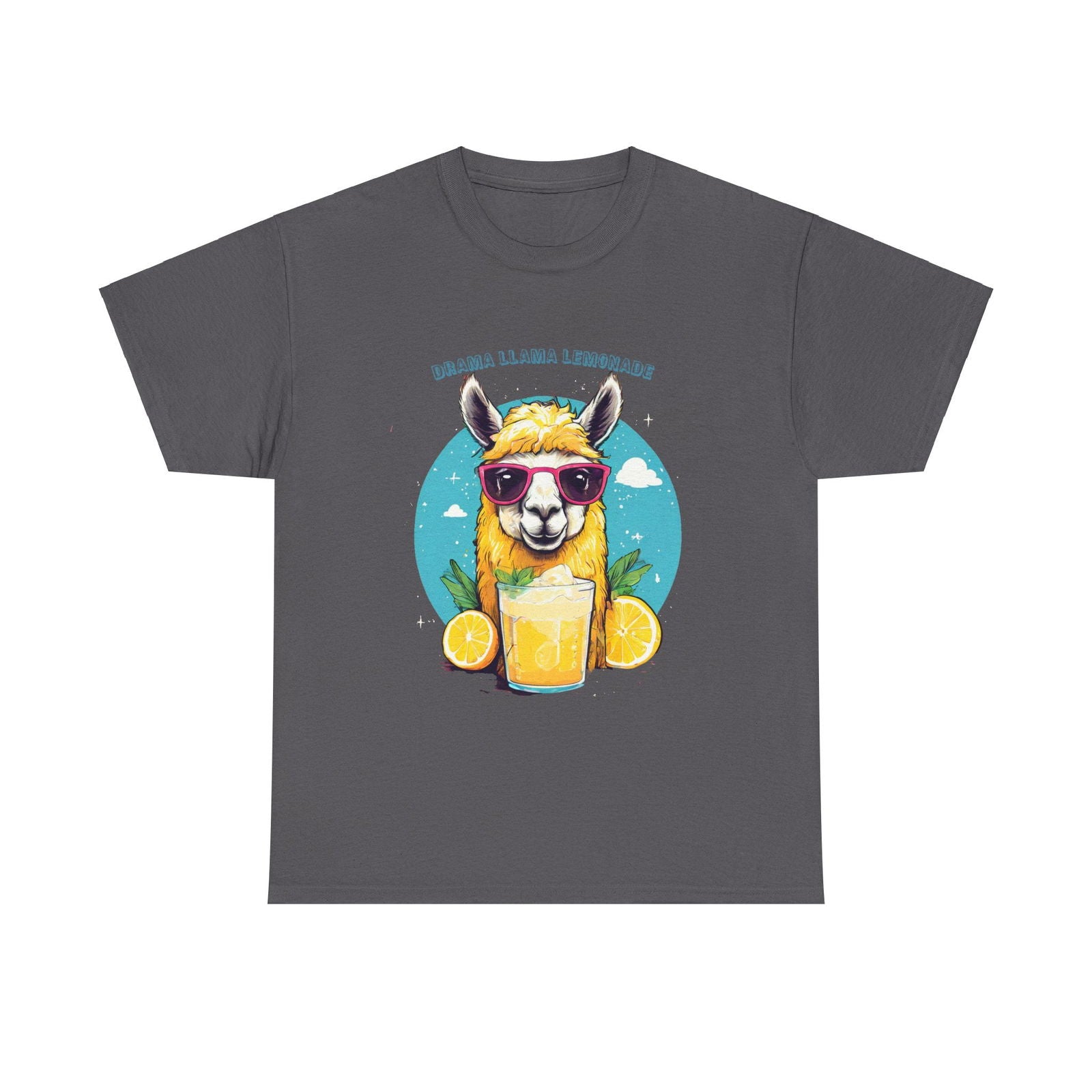 Drama Llama Lemonade Unisex Heavy Cotton Tee - S-Mart Shop Smart Treasures