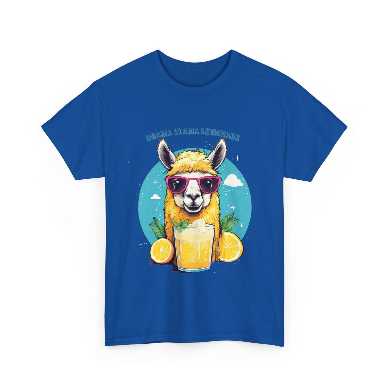 Drama Llama Lemonade Unisex Heavy Cotton Tee - S-Mart Shop Smart Treasures