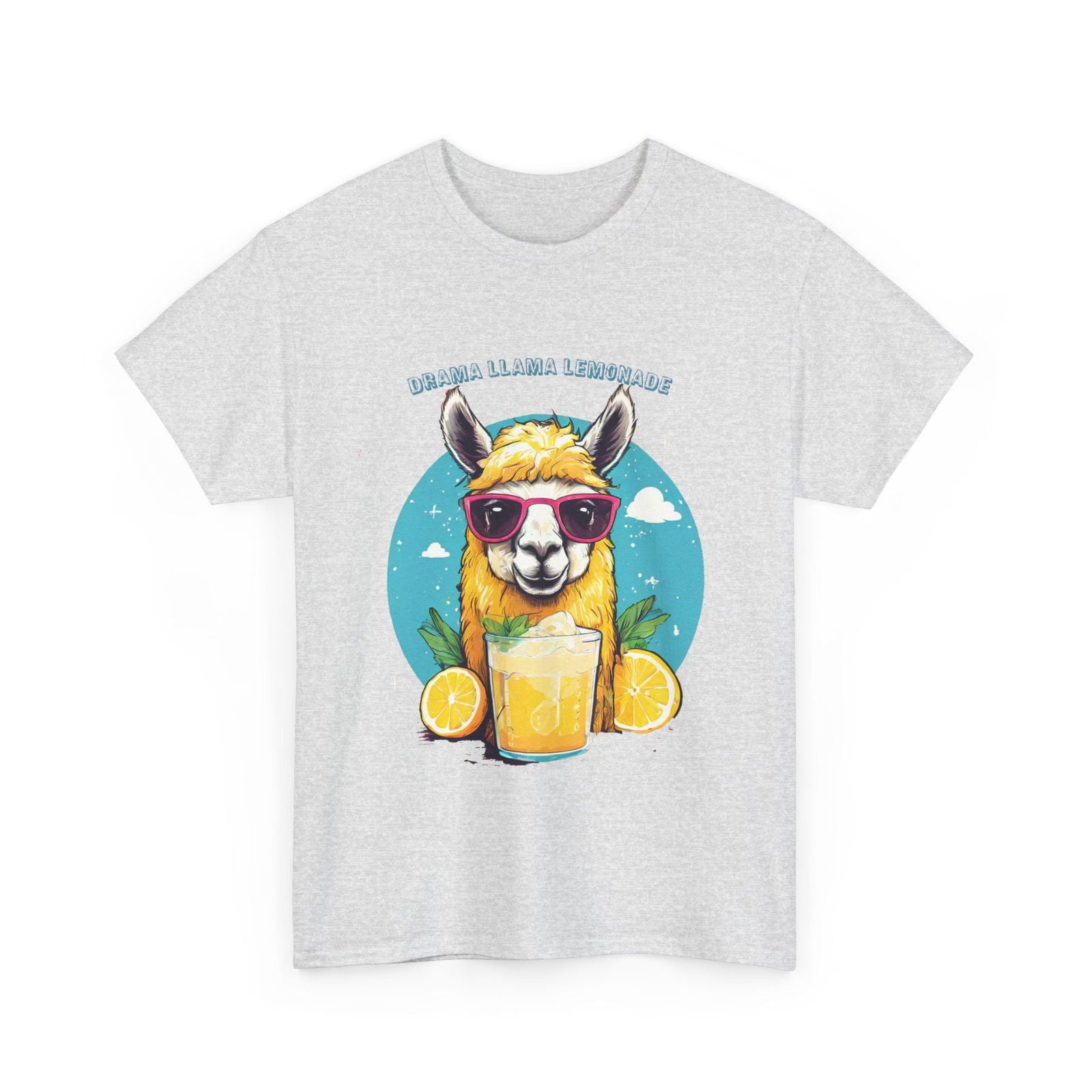 Drama Llama Lemonade Unisex Heavy Cotton Tee - S-Mart Shop Smart Treasures