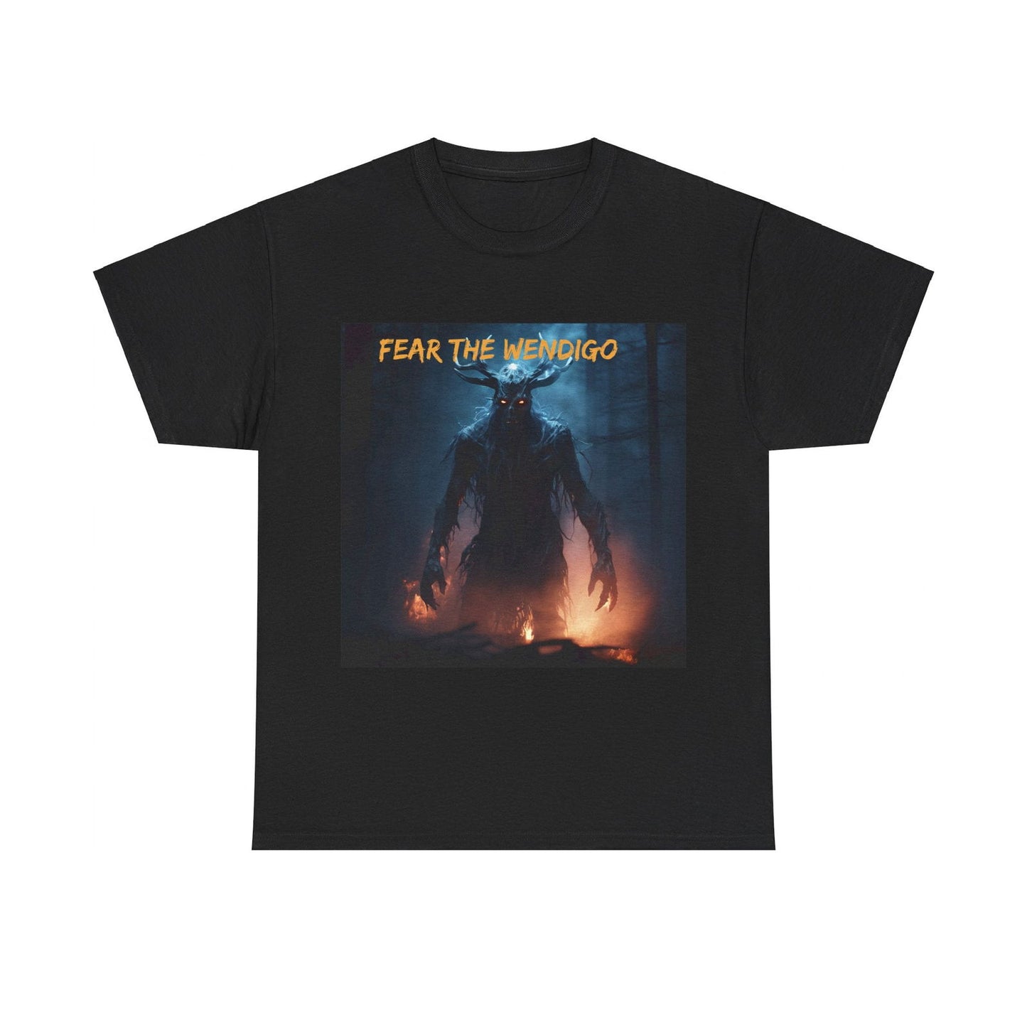Fear The wendigo Unisex Heavy Cotton Tee - S-Mart Shop Smart Treasures