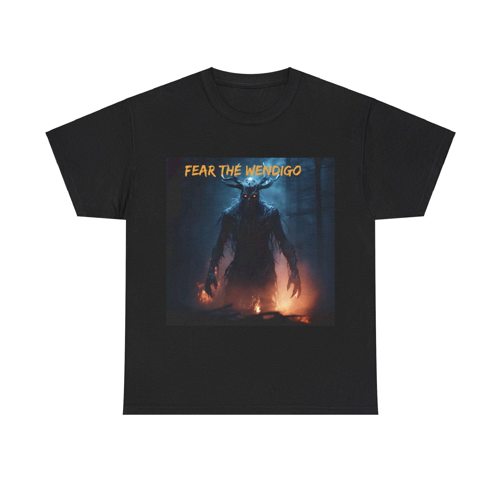 Fear The wendigo Unisex Heavy Cotton Tee - S-Mart Shop Smart Treasures