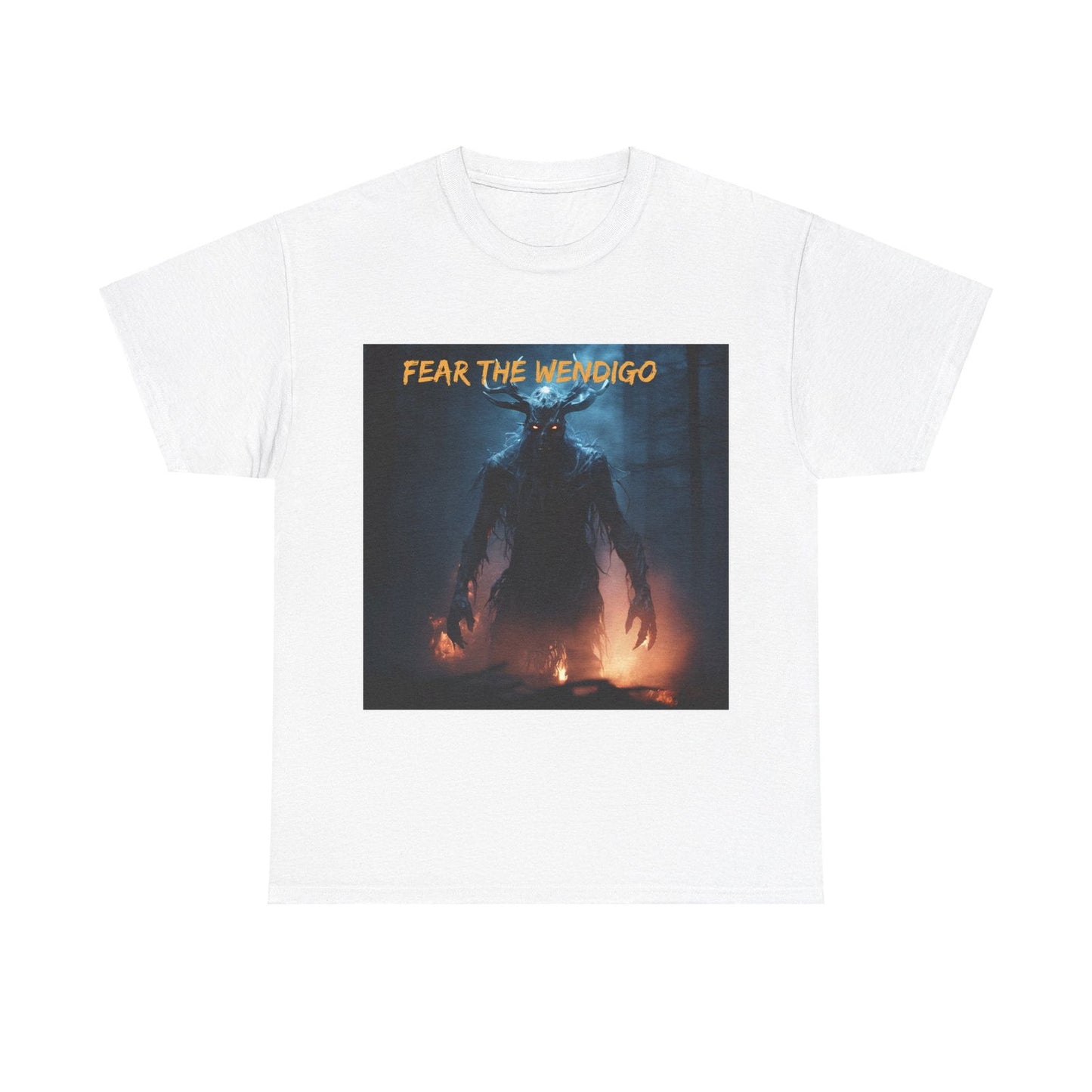 Fear The wendigo Unisex Heavy Cotton Tee - S-Mart Shop Smart Treasures