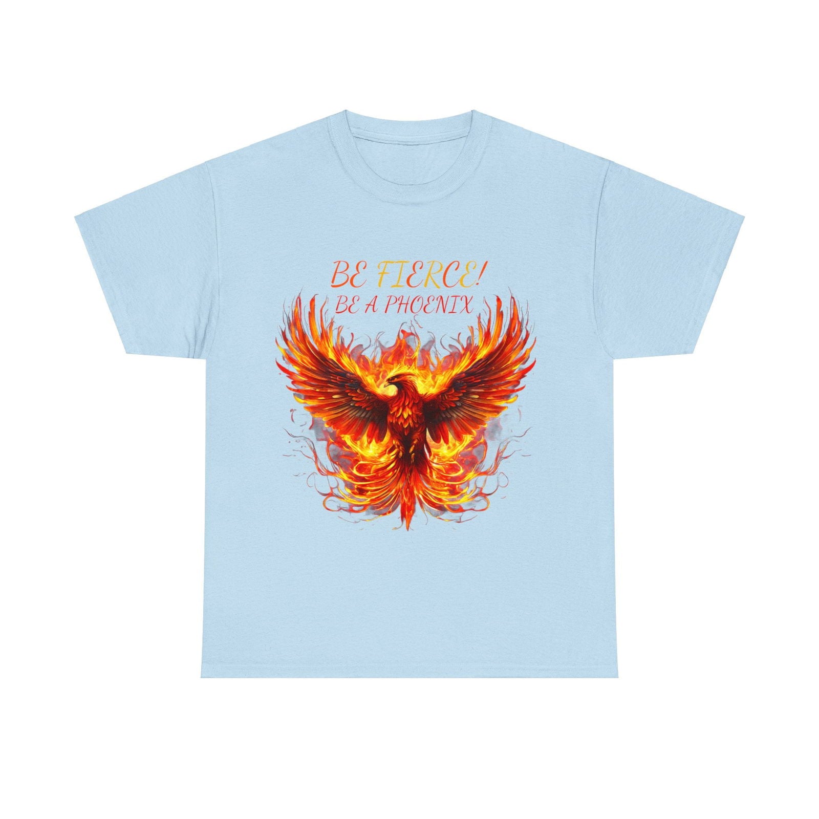 Fierce Like A Phoenix Unisex Heavy Cotton Tee - S-Mart Shop Smart Treasures