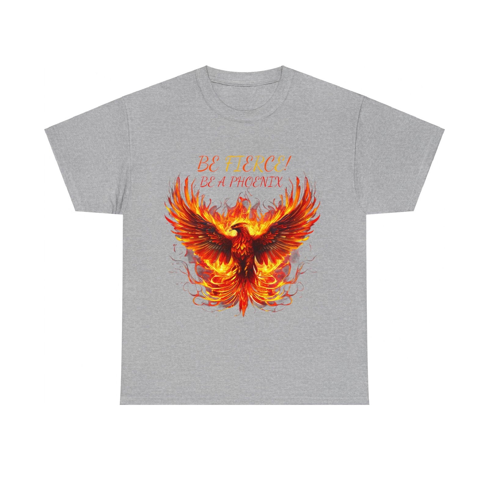Fierce Like A Phoenix Unisex Heavy Cotton Tee - S-Mart Shop Smart Treasures