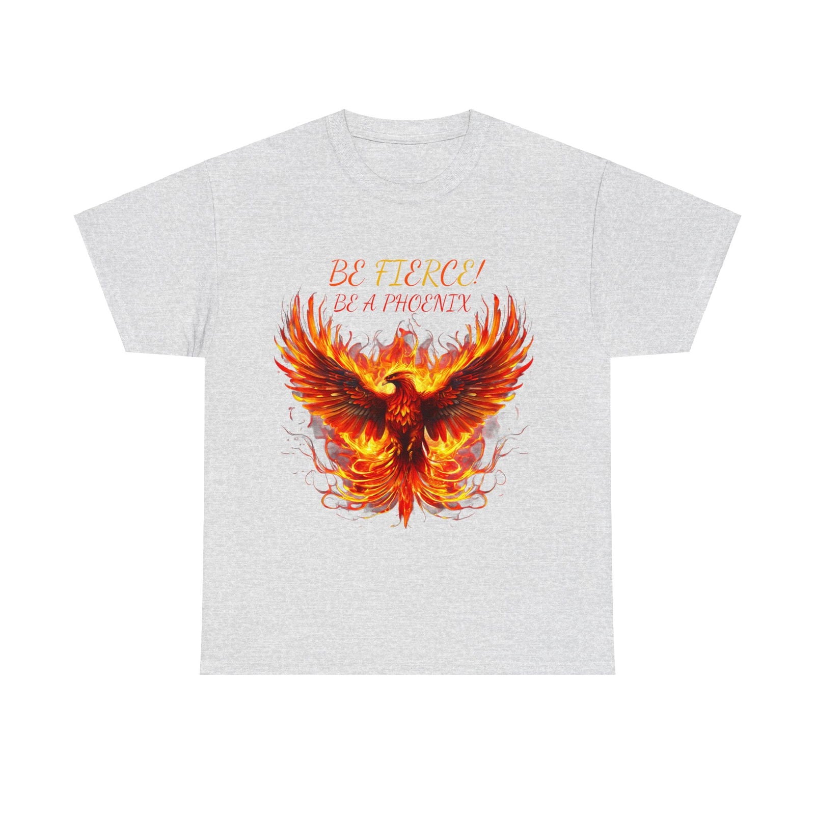 Fierce Like A Phoenix Unisex Heavy Cotton Tee - S-Mart Shop Smart Treasures