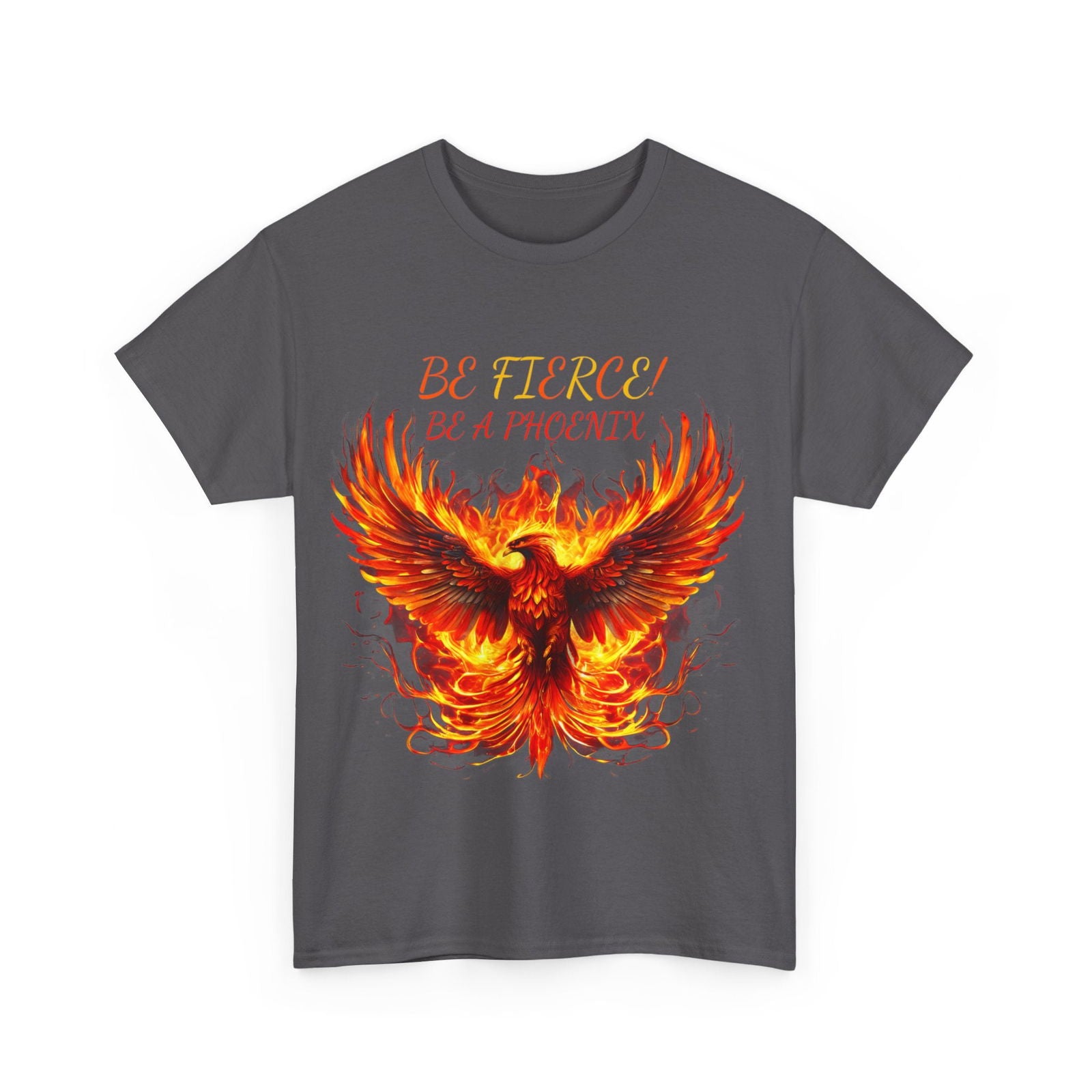 Fierce Like A Phoenix Unisex Heavy Cotton Tee - S-Mart Shop Smart Treasures