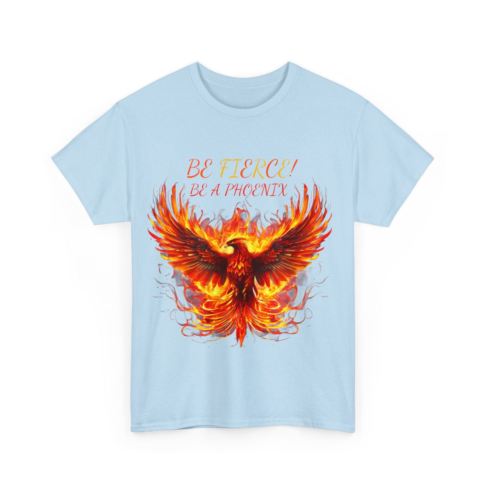 Fierce Like A Phoenix Unisex Heavy Cotton Tee - S-Mart Shop Smart Treasures
