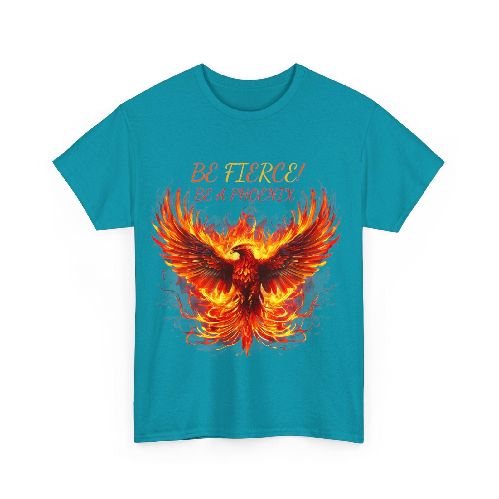 Fierce Like A Phoenix Unisex Heavy Cotton Tee - S-Mart Shop Smart Treasures