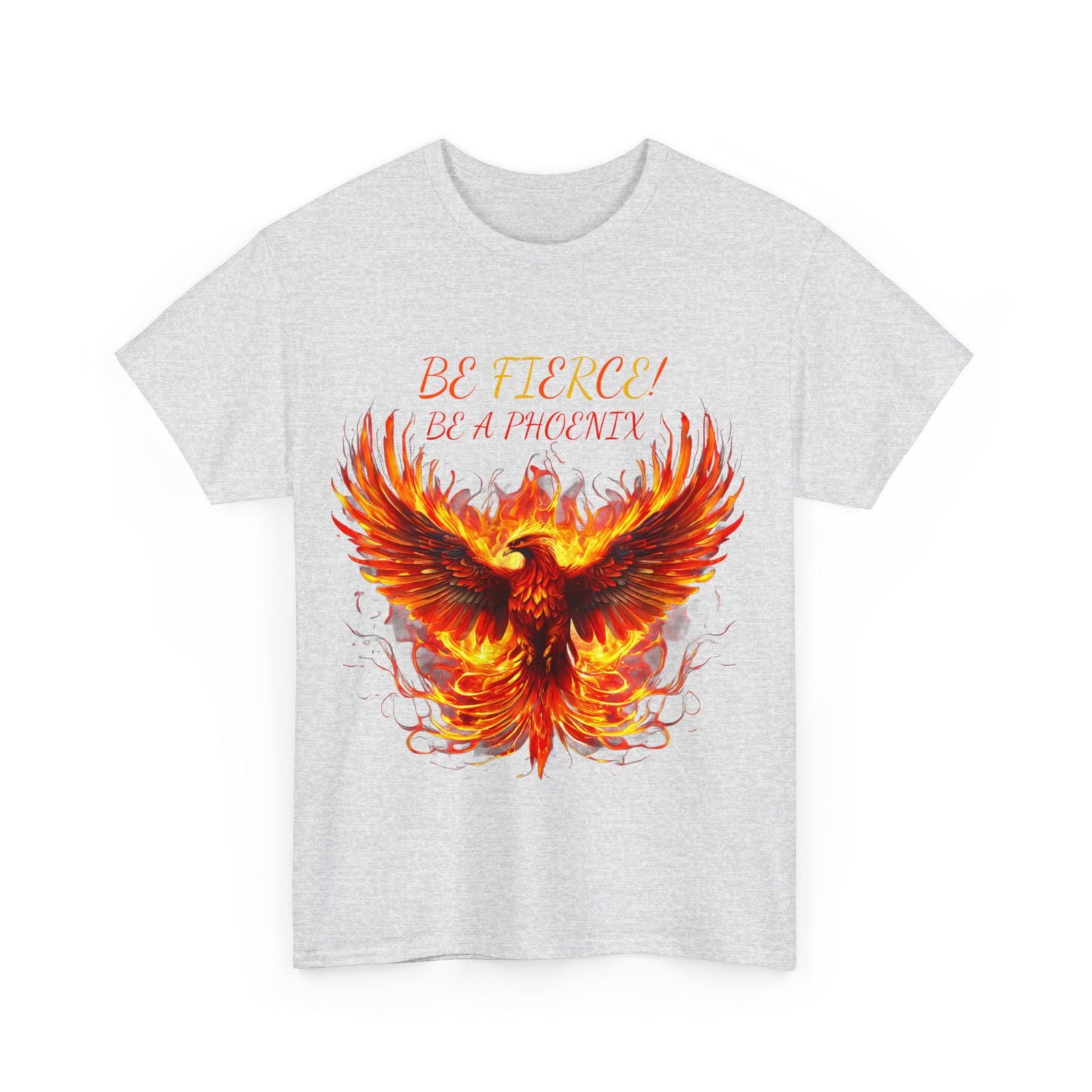 Fierce Like A Phoenix Unisex Heavy Cotton Tee - S-Mart Shop Smart Treasures