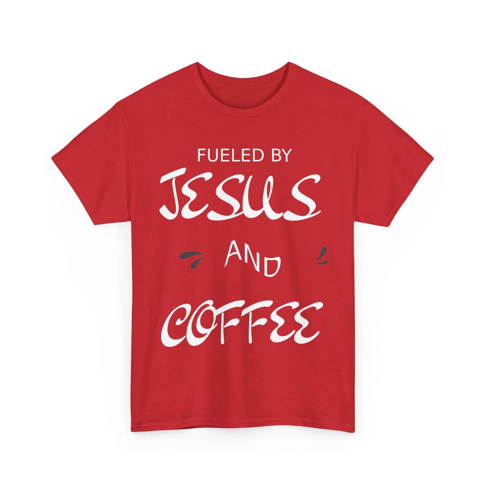 Fueled By Jesus Unisex Heavy Cotton Tee - S-Mart Shop Smart Treasures