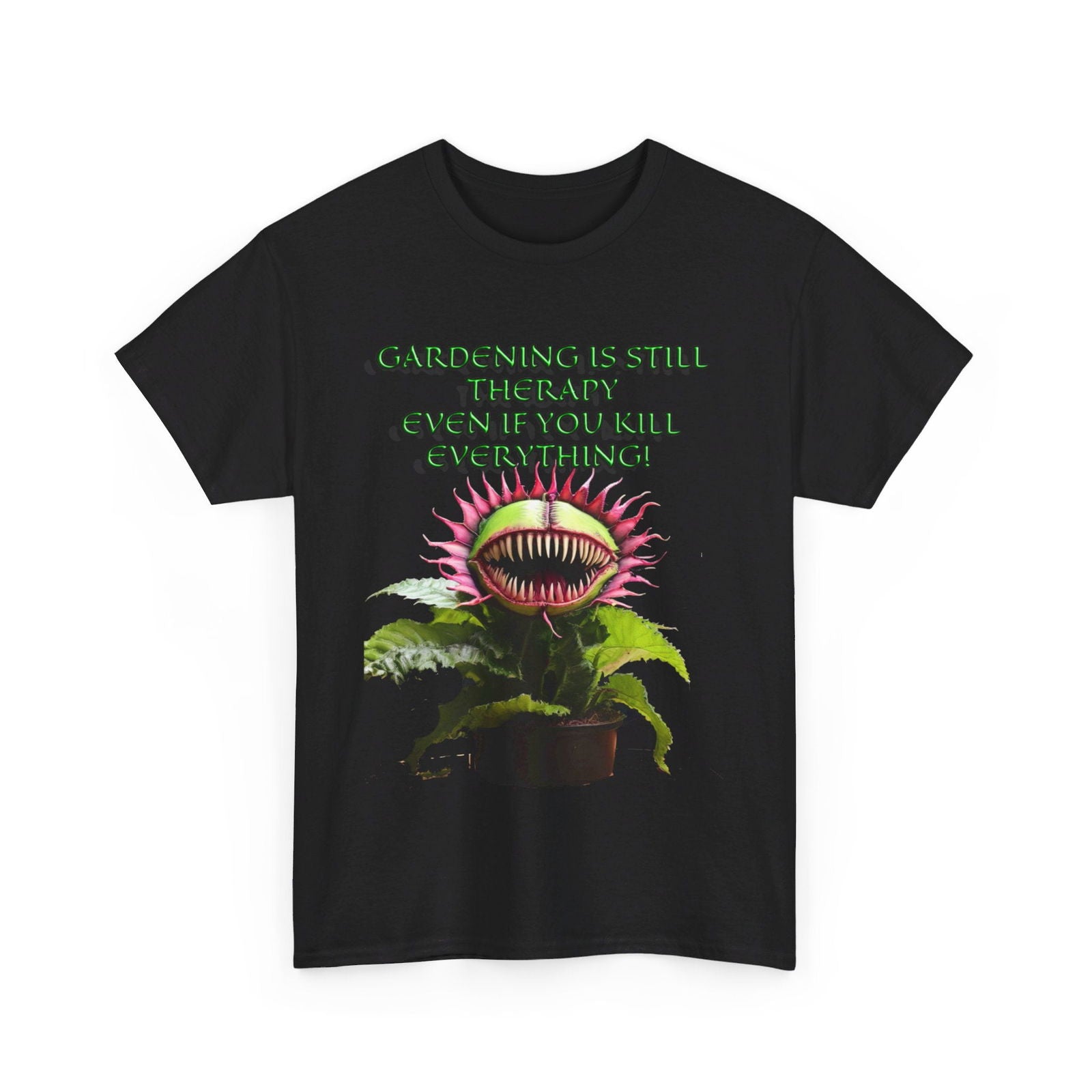 Gardening Is Therapy Unisex Heavy Cotton Tee - S-Mart Shop Smart Treasures