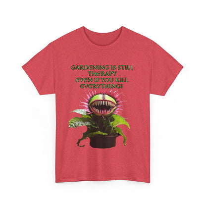 Gardening Is Therapy Unisex Heavy Cotton Tee - S-Mart Shop Smart Treasures