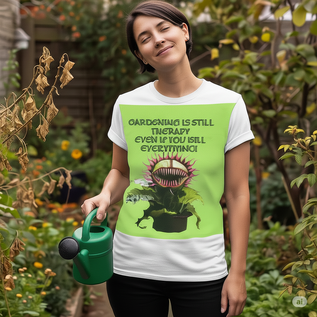 Gardening Is Therapy Unisex Heavy Cotton Tee