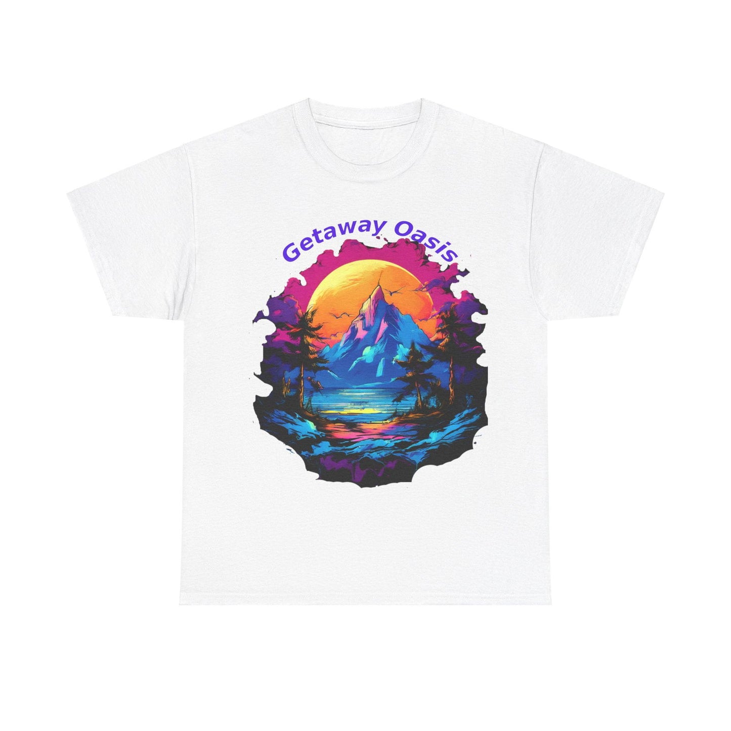 Getaway Oasis Unisex Heavy Cotton Tee - S-Mart Shop Smart Treasures