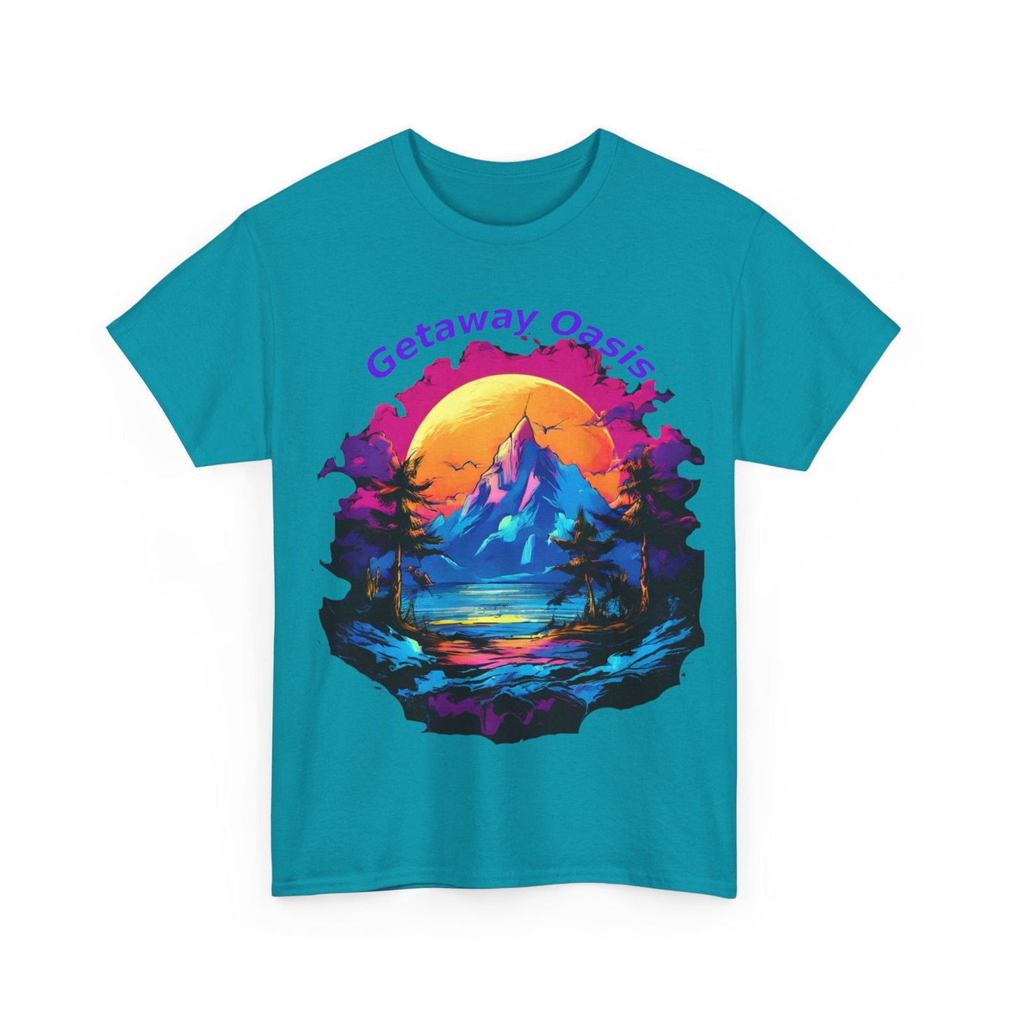 Getaway Oasis Unisex Heavy Cotton Tee - S-Mart Shop Smart Treasures