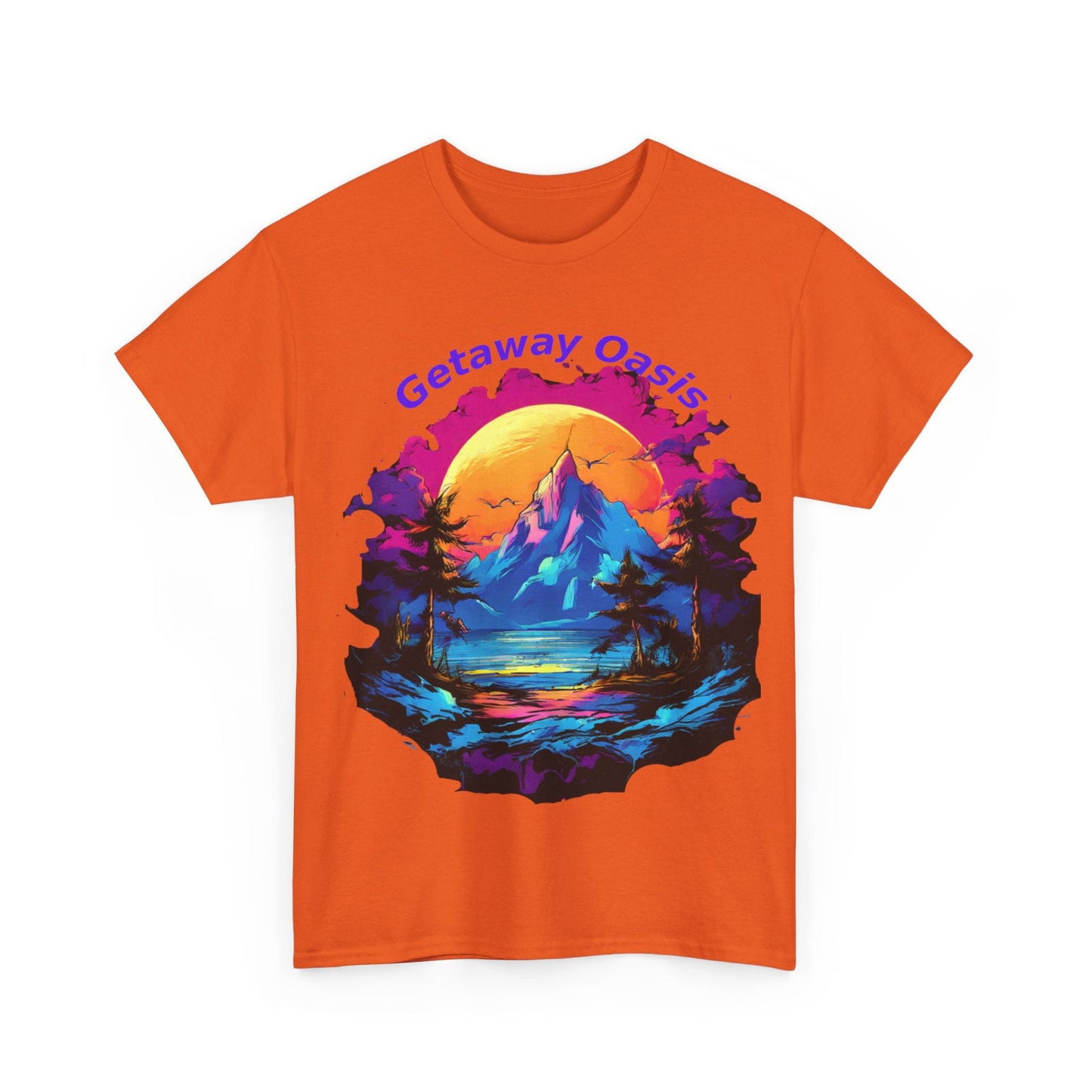 Getaway Oasis Unisex Heavy Cotton Tee - S-Mart Shop Smart Treasures